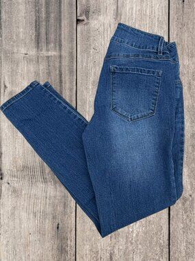 D Jeans Women's Blue Skinny Straight Cut Denim Jeans Pants size 6